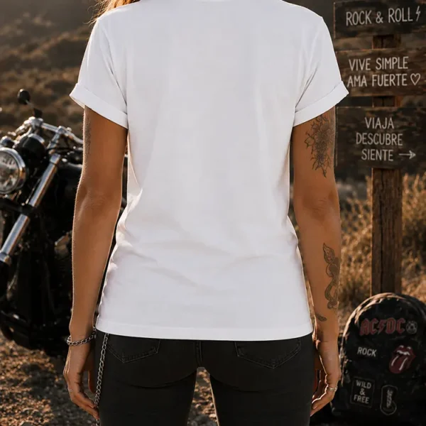 Polera Bad Girls - Woman - Blanco Black Bird