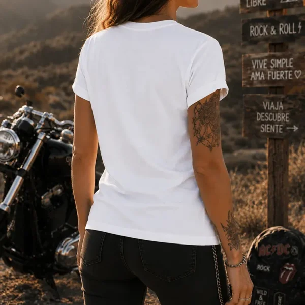 Polera Good Vibes Summer Girl - Woman - BlancoBlack Bird