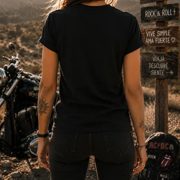 Polera Good Vibes Summer Girl - Woman - NegroBlack Bird