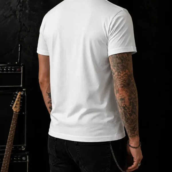 Polera Angus - Men - Blanco - Estampado GrisBlack Bird