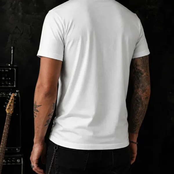 Polera Angus - Men - Blanco - Estampado RojoBlack Bird